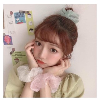 🕸Chun cột tóc scrunchies voan mỏng nhẹ