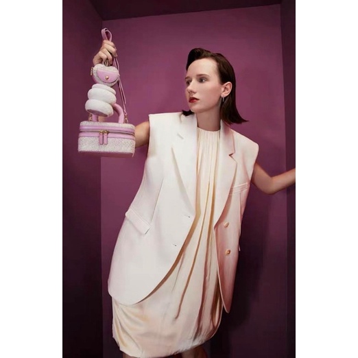 Sét 3 Túi pê rô cốp dạ kèm ví nhỏ trái tim siêu hót 2020 chuẩn xuất xịn 0137#