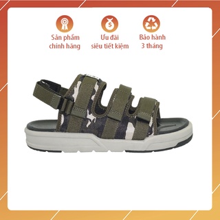 Sandal Vento nam nữ chính hãng SD-1001 màu xanh rằn ri Kaki Camo, Dép quai hậu tháo rời đế bằng, Giày đi học đi làm