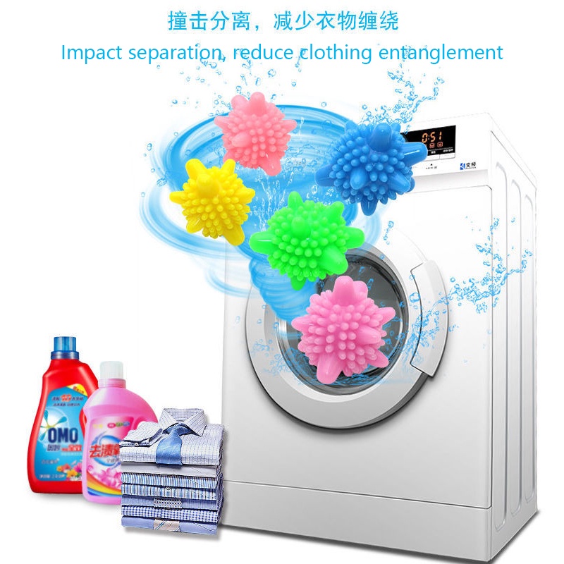 Set 10 Bóng Giặt Đồ Chống Nhăn Tiện Lợi