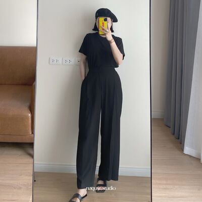 Quần suông ống rộng ly giữa chun sau NQ - Q0379 | BigBuy360 - bigbuy360.vn
