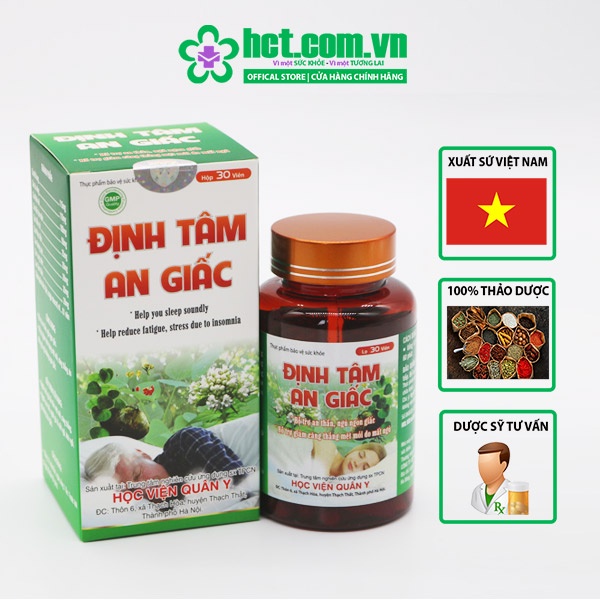Định Tâm An Giấc Học Viện Quân Y Hộp 30 Viên