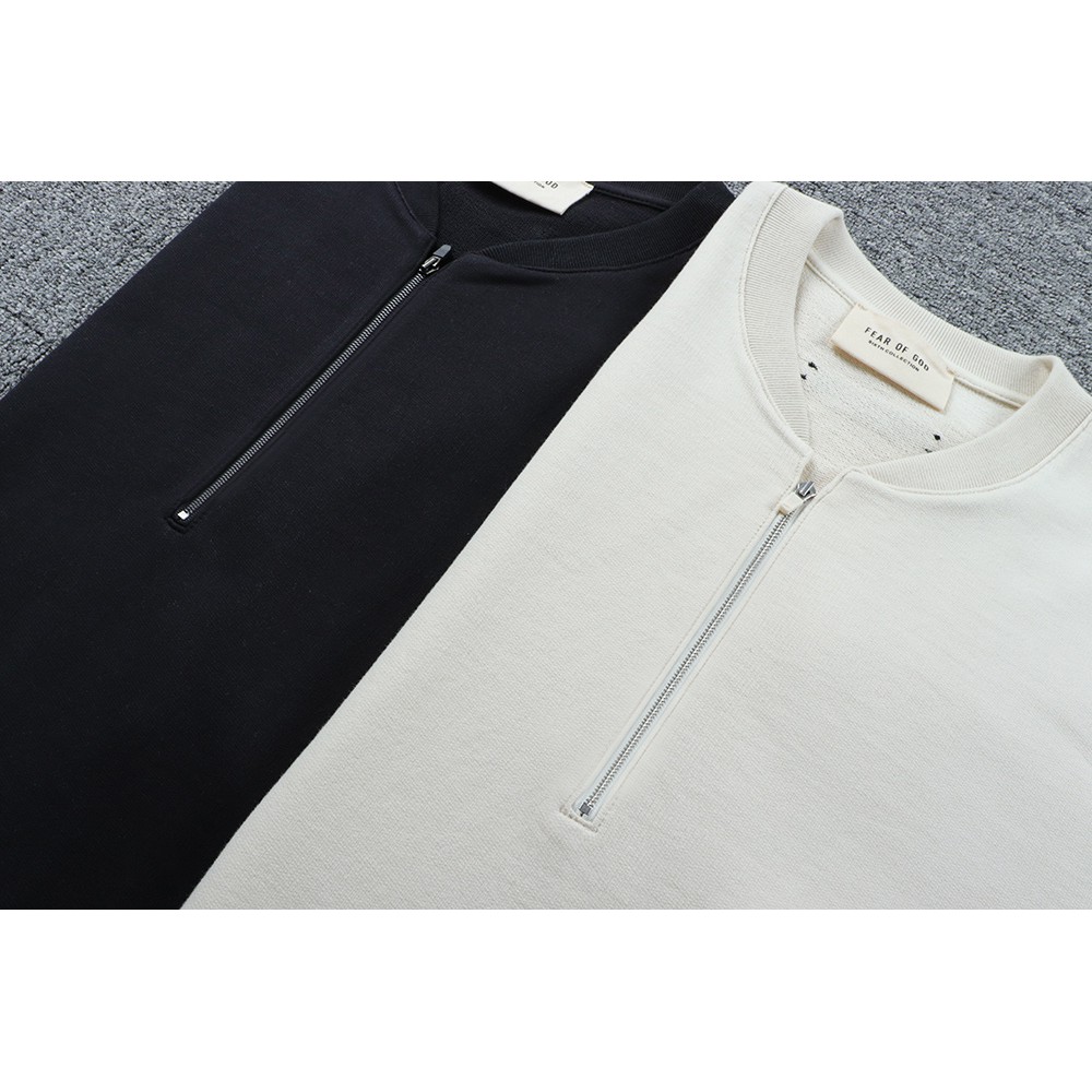 FEAR OF GOD FOG Tide Europe and America Sixth Season Main Line Half Hall High Street Henry Tshirt Short Sleeve Collar