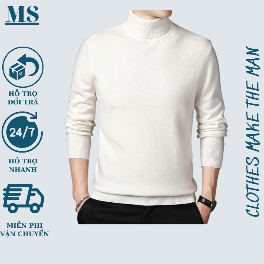 Áo Len Cổ Lọ,áo len nam, thời trang nam MENSWEAR chất Len mềm mịn kiểu dáng Hàn Quốc giữ nhiệt phong cách hàn quốc.