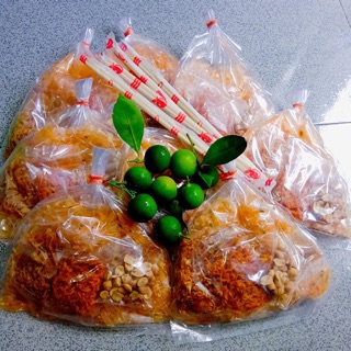 Bánh tráng dẻo trộn khô bò