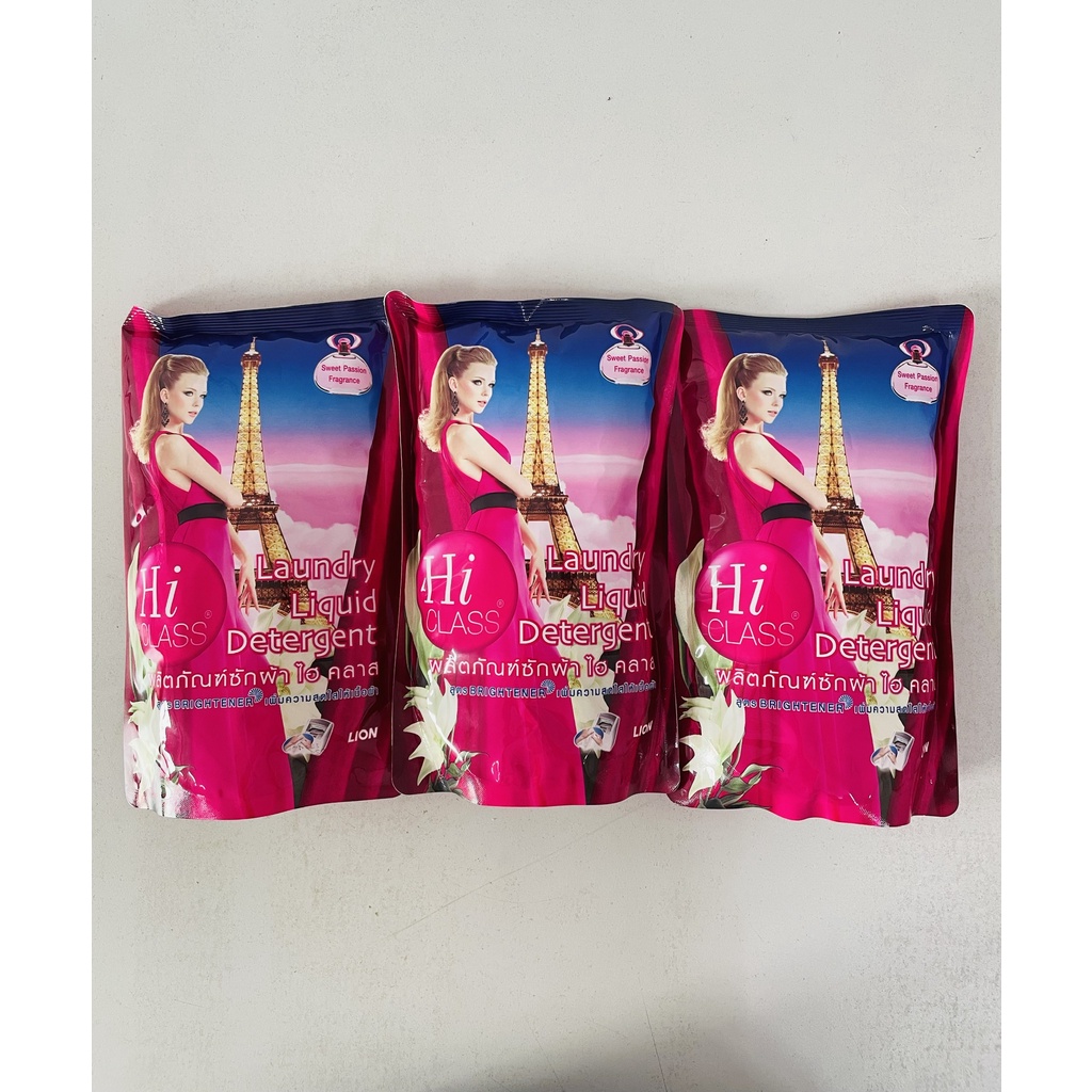 Combo 3 Túi Nước Giặt Xã 2 in 1 HICLASS Hương Nước Hoa 1500ml - Nhập Khẩu Chính Hãng Thái Lan