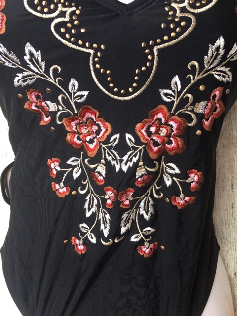 Bikini một mảnh liền thân thêu hoa sang chảnh, xuất dư xịn chống SPF50+, chống UV100 | BigBuy360 - bigbuy360.vn