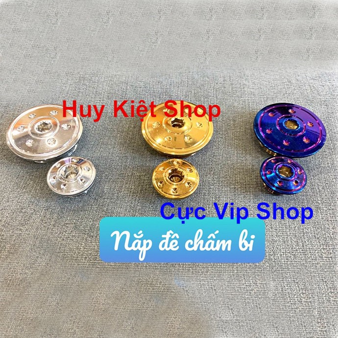 Bộ Nắp Đề Chấm Bi Inox Xi Titan, Xi Vàng, Xi Trắng Cho YAMAHA MS2317