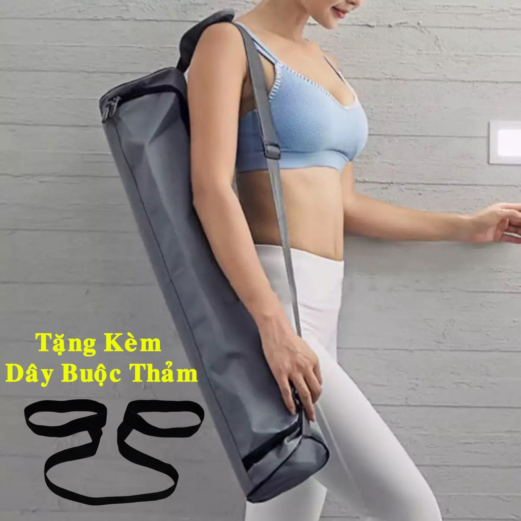 Túi Đựng Thảm Yoga Cao Cấp - Tặng Kèm Dây Buộc Thảm Tập Yoga TPE PU Chuyên Dụng Hãng Amalife