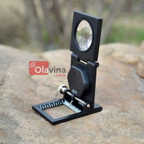 ​Kính lúp có thước đo 10x khung hợp kim nhôm