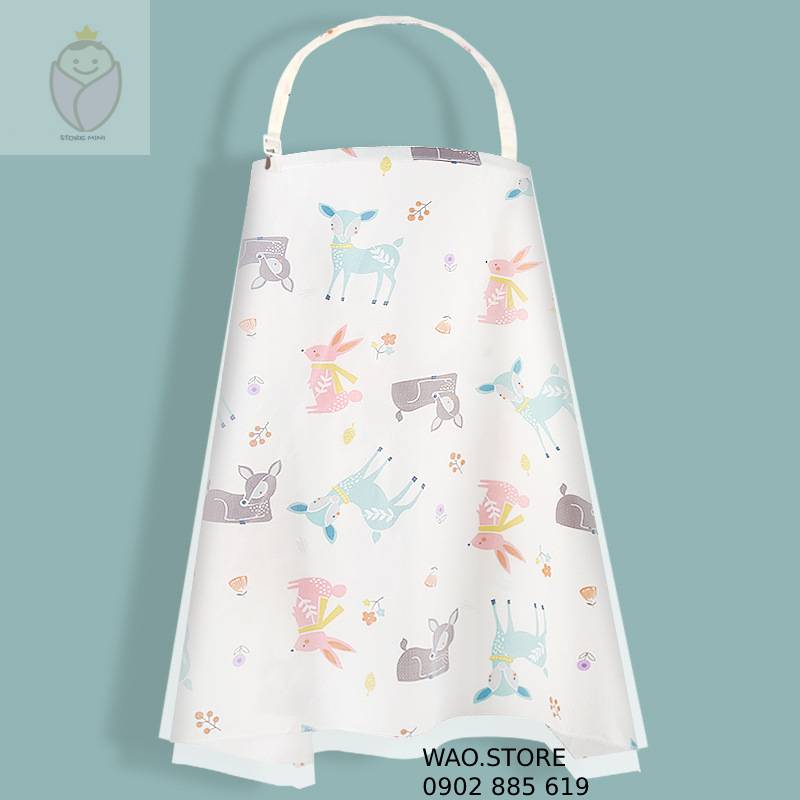 Áo choàng cho bé bú, áo chống nắng cho bé đa năng 2 lớp có thể làm mùng che cho bé chống côn trùng