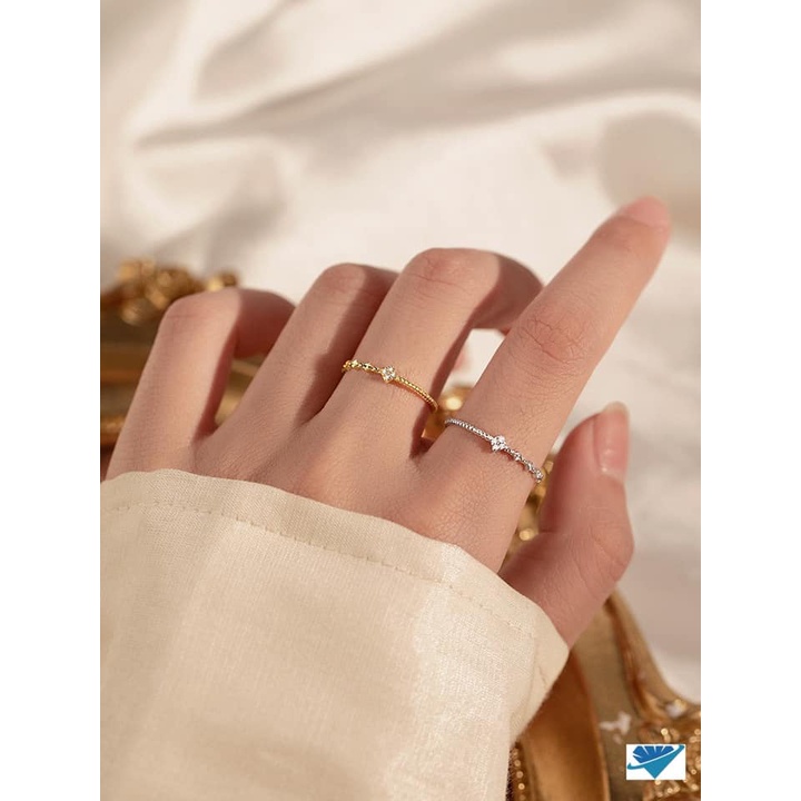 NHẪN BẠC NỮ DÁNG MẢNH NHỎ XINH