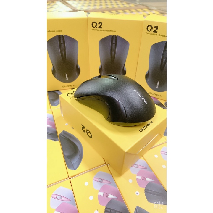 Chuột không dây Gloway Q2 - Chính hãng - Bảo hành 12 tháng ! Thiết Kế Đẹp Mắt, Lướt Chuột Êm Ái