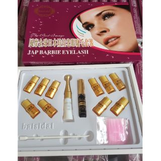 bộ uốn mi collagen gold phủ đen