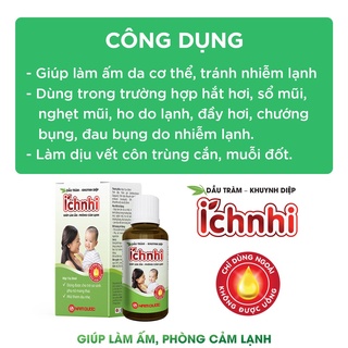 Dầu tràm khuynh diệp ích nhi 30ml giúp phòng cảm lạnh, làm ấm - ảnh sản phẩm 3