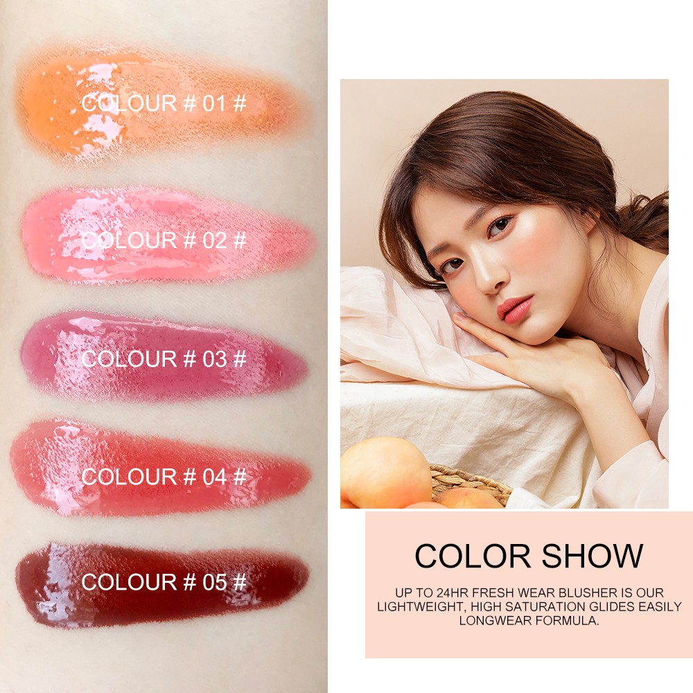 Phấn má hồng dạng lỏng SACE LADY nhìn tự nhiên không thấm nước dành cho trang điểm 6ml / 0.2oz