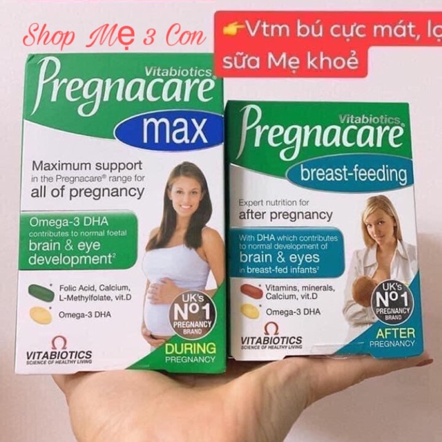 Pregnacare bầu bú Uk cho mẹ chọn