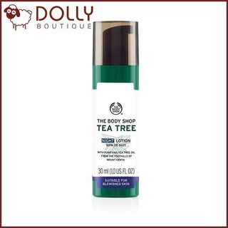 Sữa dưỡng ẩm ban đêm cho Da mụn The Body Shop Tea Tree Night Lotion  30ML