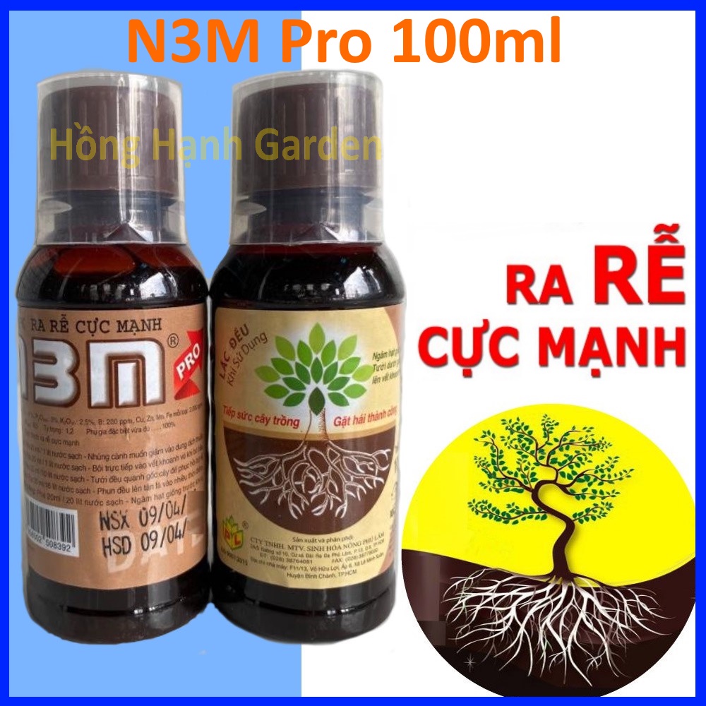 Kích Rễ n3m Pro 100ml , Phân Bón Ra Rễ Cực Mạnh N3m