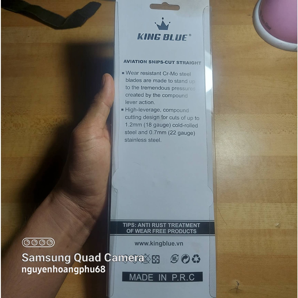 Kéo cắt tôn, kéo cắt xương thạch cao King Blue