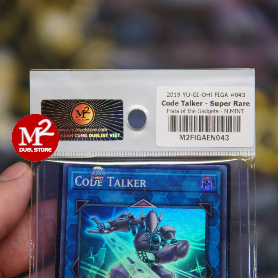 Lá bài yugioh FIGA-EN043 Code Talker - Super Rare - Tặng loader bảo quản, giao sản phẩm như ảnh