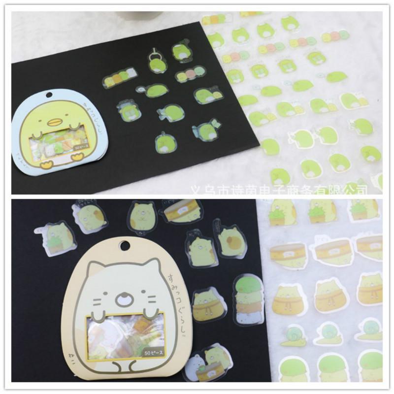 Bộ 50 cái nhãn dán ghi chú RUIXIANG in hoạt hình nhiều màu phong cách sáng tạo