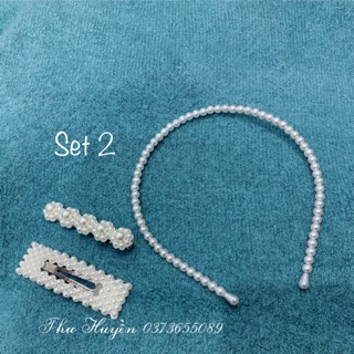 Set kẹp ngọc +bờm ngọc quảng châu