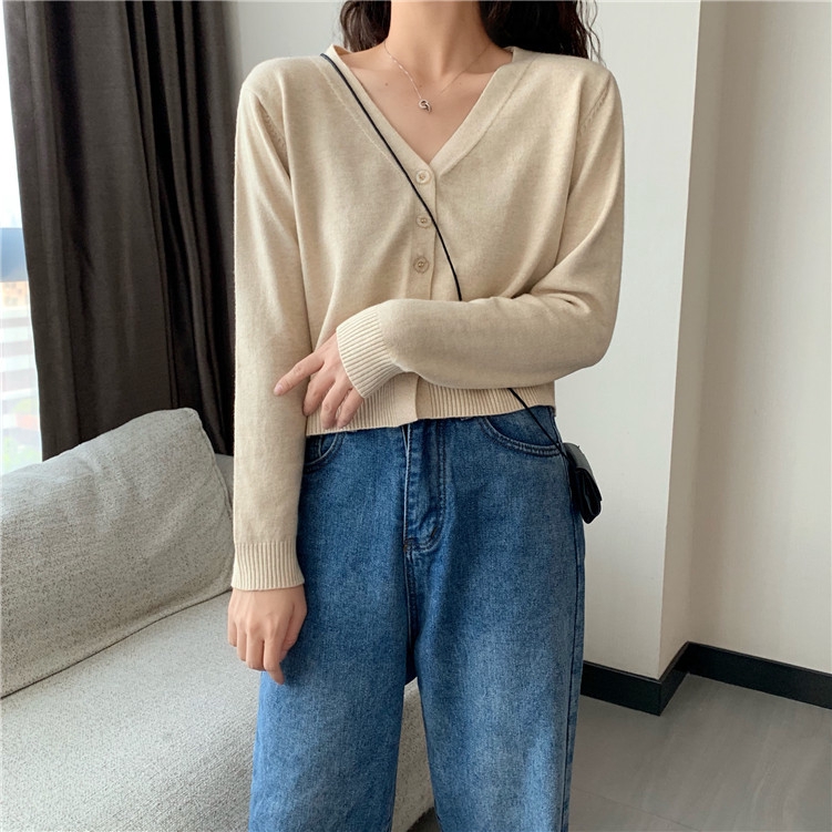 Áo khoác Cardigan dệt kim màu sắc xinh xắn cho nữ | BigBuy360 - bigbuy360.vn