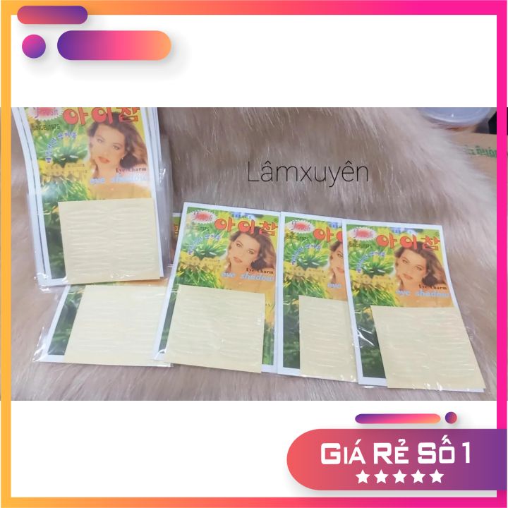 Hộp 50 miếng dán kích mí cô gái hộp xanh Siêu bám dính,thiết kế tiện dụng,dễ tháo gỡ,không kích ứng khó chịu