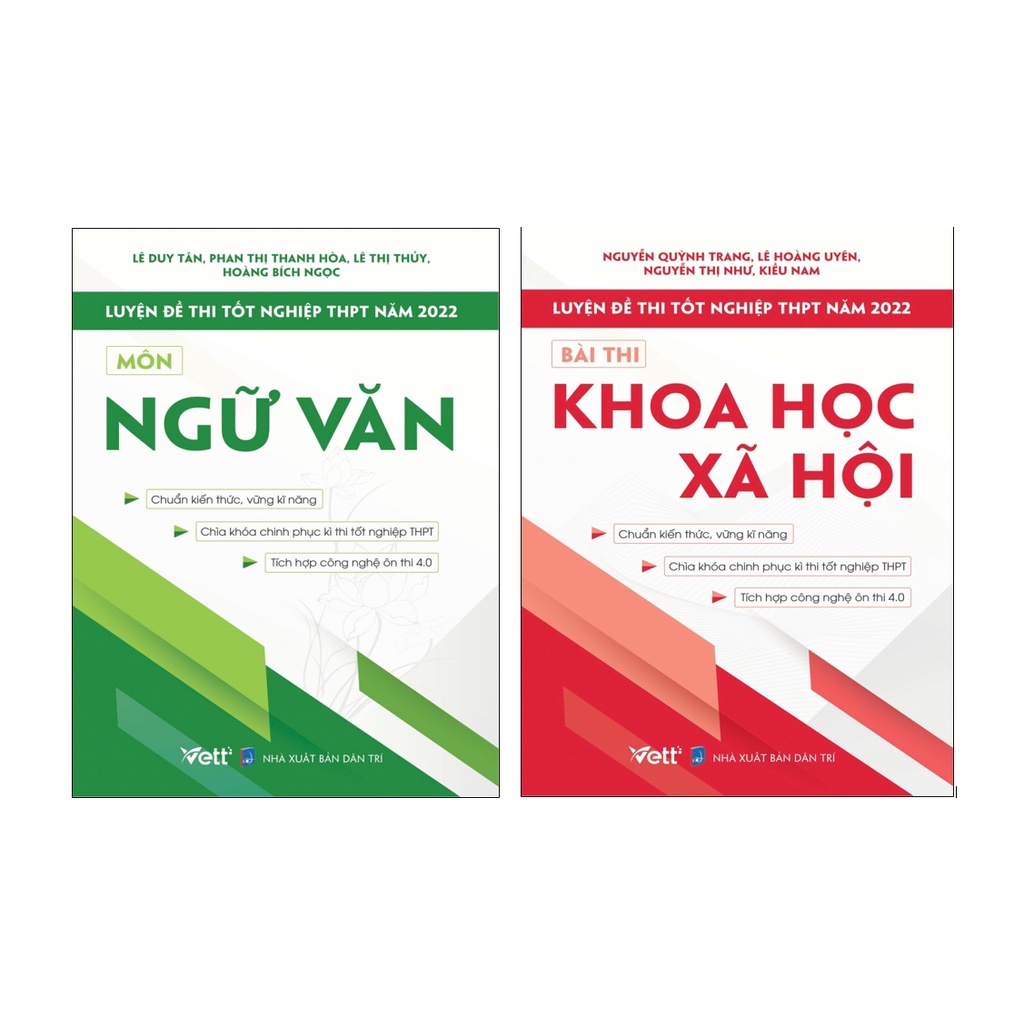 Sách - Combo Luyện Đề Thi Tốt Nghiệp THPT Năm 2022 - Văn, Khoa học xã hội (2 cuốn)