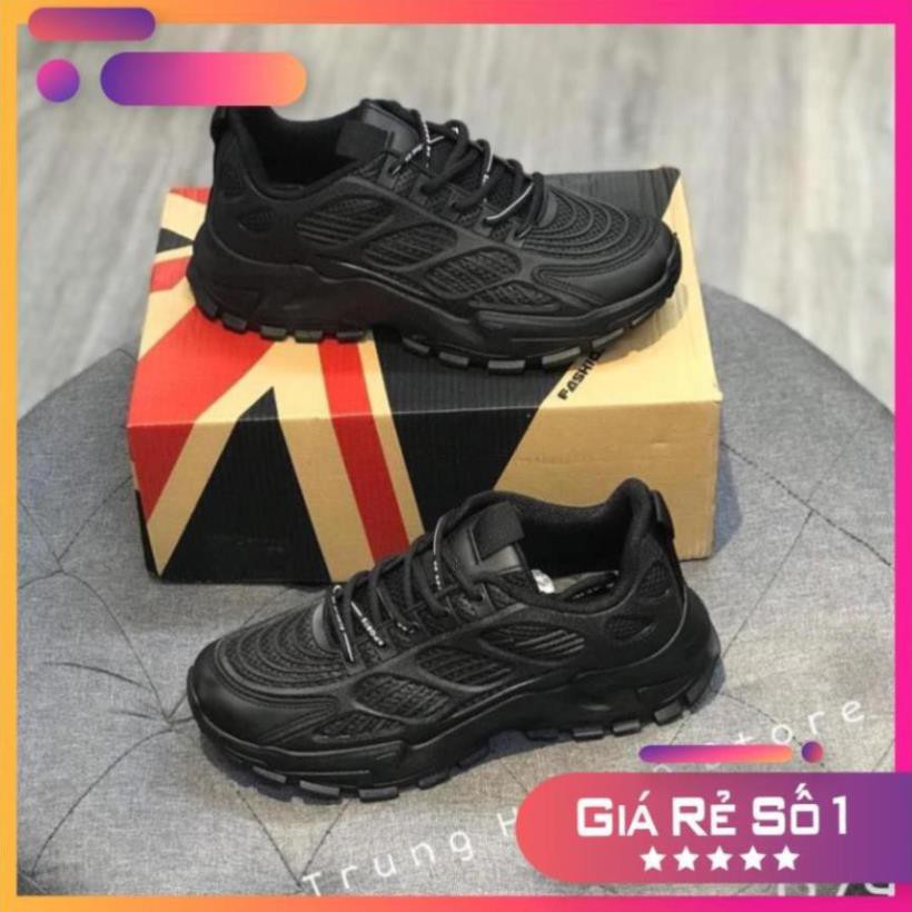 [Sale 3/3] Giày Nam Thể Thao Cao Cấp ⚡️𝐂𝐇𝐈́𝐍𝐇 𝐇𝐀̃𝐍𝐆⚡️ Trung Hương Fashion Sport Black B74 Sale 11 -op1 ' *