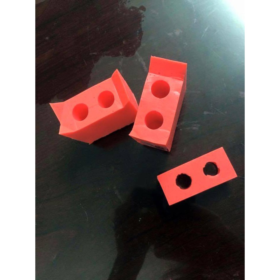 Khuôn làm son silicon 2 lỗ