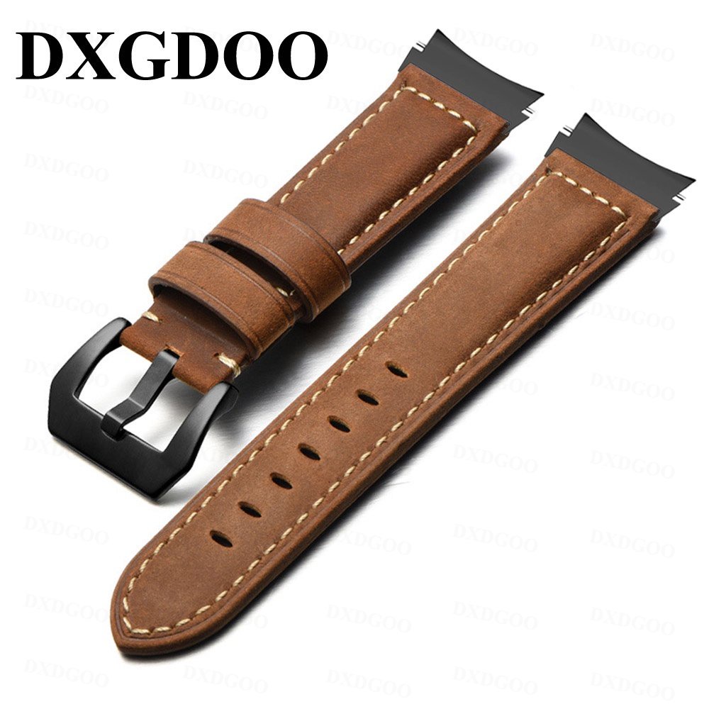 Dây Đeo Da Thay Thế Tháo Lắp Nhanh Cho Đồng Hồ Samsung Galaxy Watch 5 44mm 40mm 5 Pro Watch 4 Classic 46mm 20mm