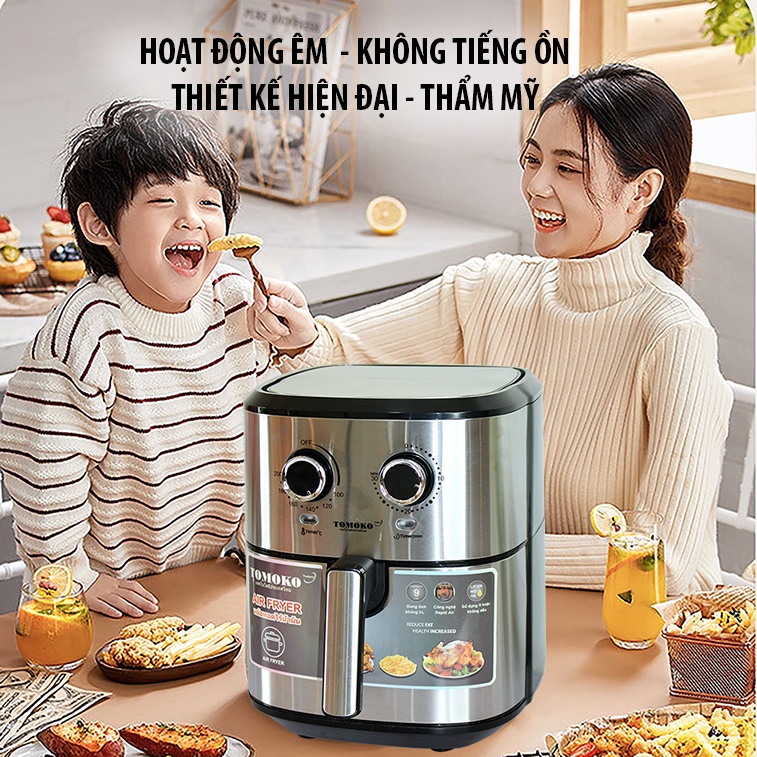 Nồi chiên không dầu Thái Lan chính hãng dung tích lớn - hàng gia dụng thông minh - Món ngon tốt cho sức khỏe