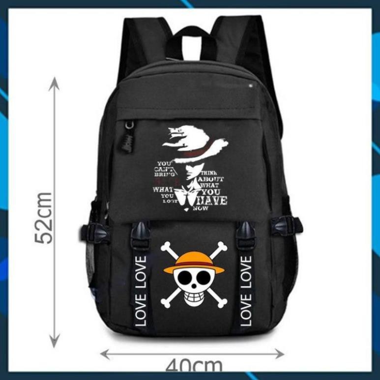 Balo Đi Học Cao Cấp One Piece - Đảo Hải Tặc, Balo Monkey D.Luffy độc đẹp giá tại xưởng