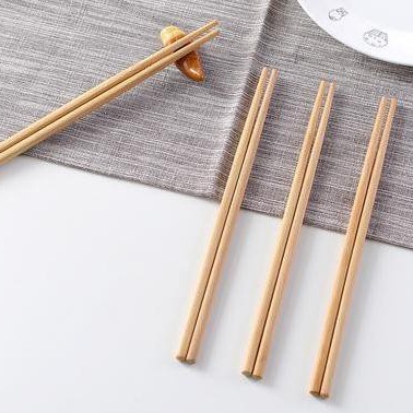Combo 10 Đôi Đũa Gỗ Tre Được Vót Thủ Công Không Đánh Bóng Không Sơn Phủ Không Hóa Chất