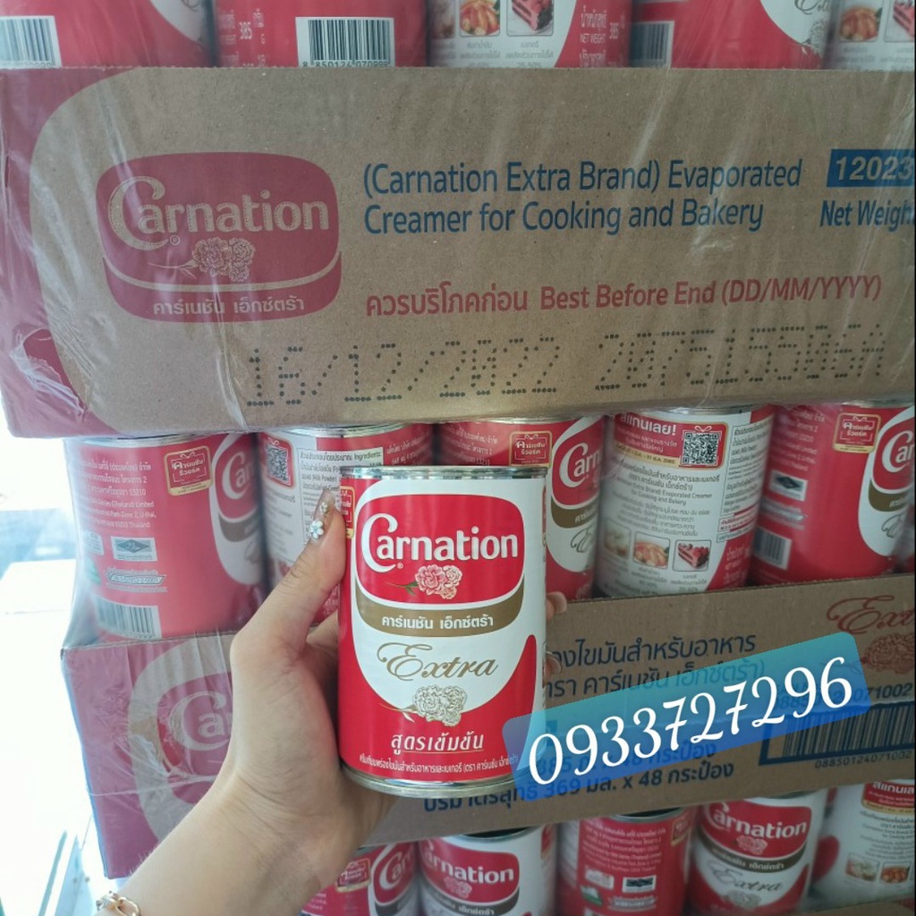 Sữa tươi béo Carnation Thái Lan lon 385g