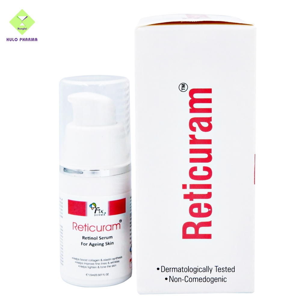 Serum Dưỡng Da Chống Lão Hóa FIXDERMA Reticuram Chiết Xuất Bơ Hạt Mỡ Và Retinol Giúp Xóa Nhăn Sáng Da 15ml