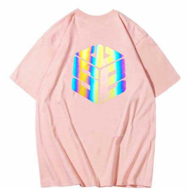 &lt;FREE SHIP&gt; Áo thun nam nữ unisex tay lỡ in phản quang chất thun co giãn 4 chiều (pslucgiac)