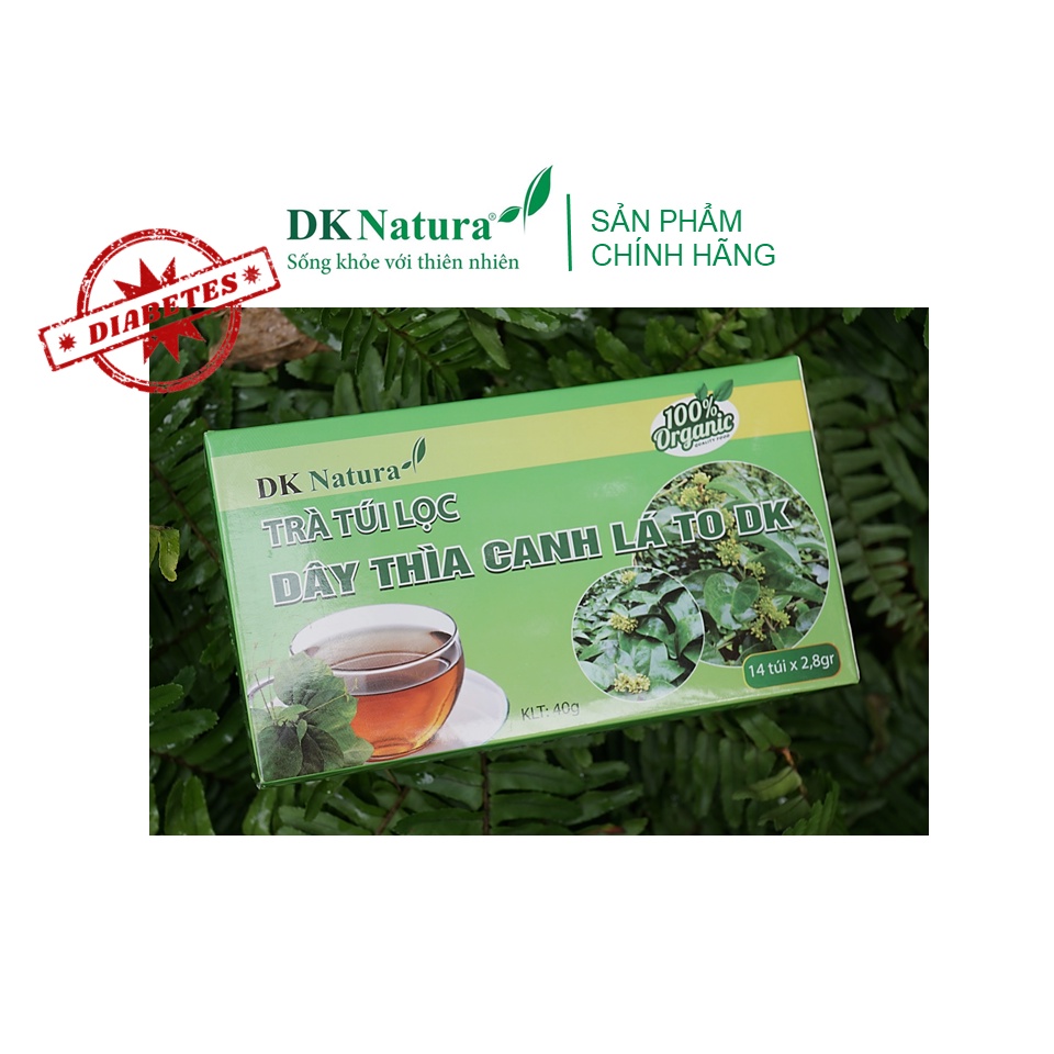 Trà túi lọc dây thìa canh lá to DK ổn định đường huyết đạt organic