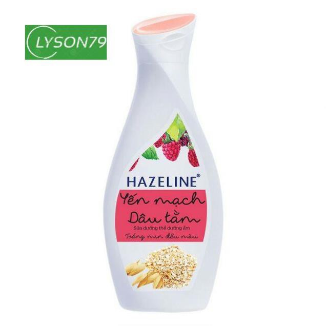Sữa Dưỡng Thể Hazeline Dưỡng Trắng Da Yến Mạch Dâu Tằm (230ml)