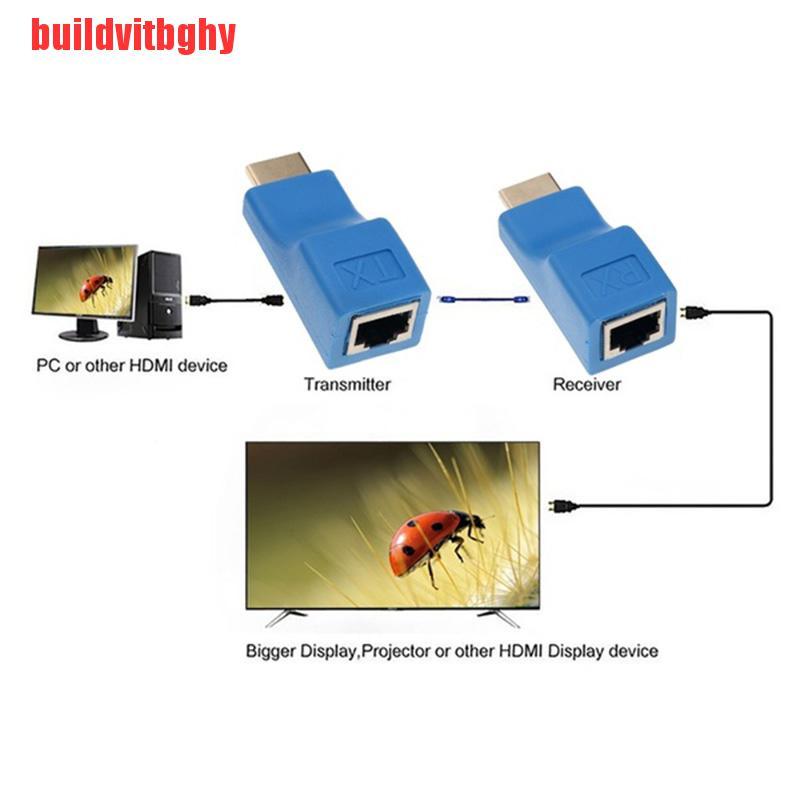 Bộ 2 Đầu Chuyển Đổi Tín Hiệu Từ 1080p HDMI Sang RJ45 Qua CAT-5e/6 Lan Ethernet HDTV | BigBuy360 - bigbuy360.vn