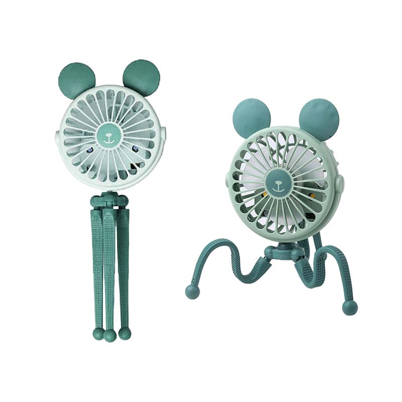 Quạt Mini Có Kẹp Gắn Xe Đẩy Em Bé Có Thể Sạc Lại