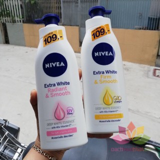 Dưỡng Thể Trắng Mềm Da Nivea Extra White Smooth 400ml - 600ml
