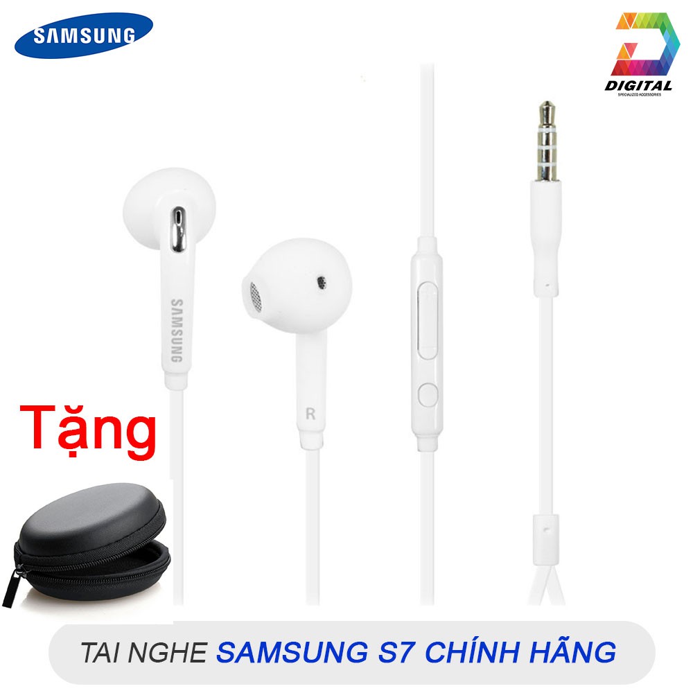 Combo Tai Nghe Samsung Galaxy S7 Chính Hãng Tặng Kèm Bóp Đựng Mini