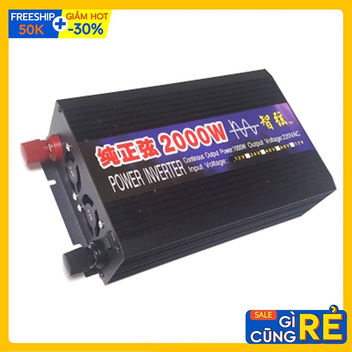 Bộ Kích Điện 24V Lên 220V 2000W Sin Chuẩn Chạy Thiết Bị Như Điện Lưới