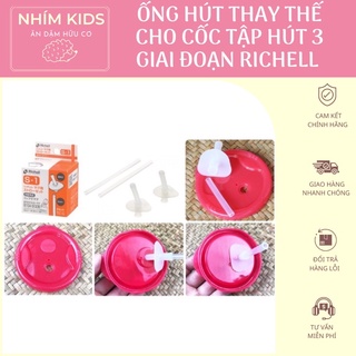 Ống hút thay thế cho S1 - cốc tập uống Richell 3 giai đoạn/ S2-cốc ống hút Richell 200ml