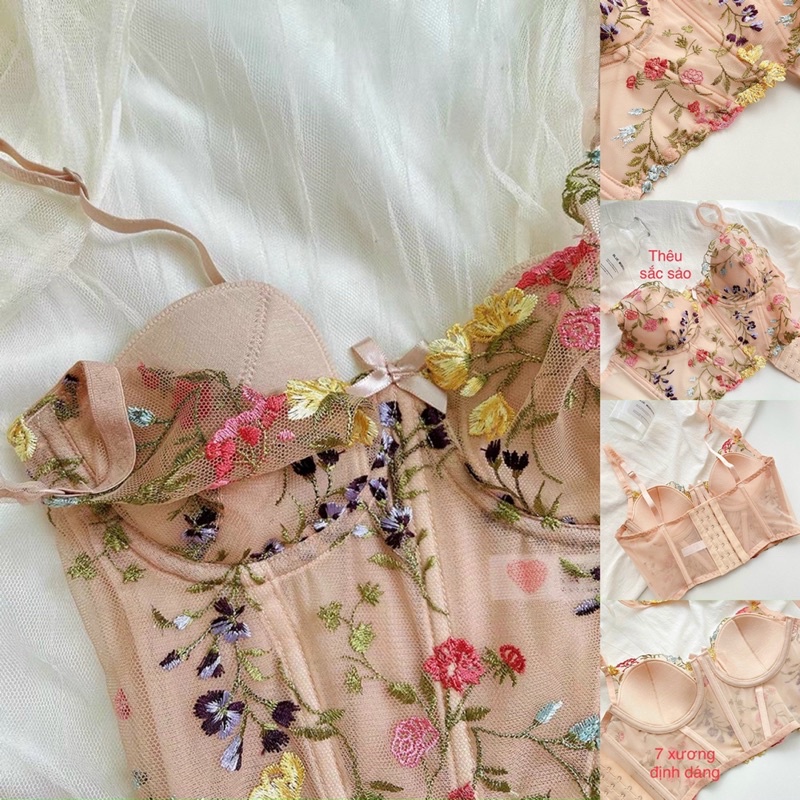 Áo Lót Nữ Áo Ngực Corset Xương Định Hình Ngực Đẹp M L XL