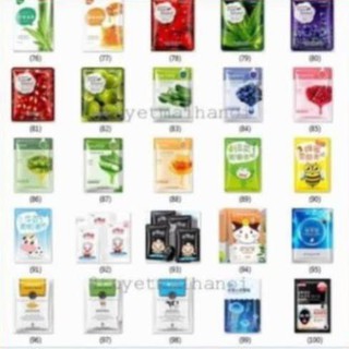 Combo 100 miếng mặt nạ dưỡng da cao cấp
