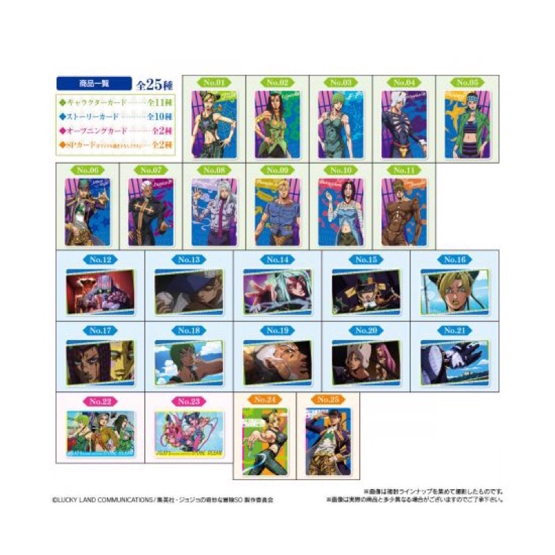 Gói bánh xốp và thẻ bài ngẫu nhiên JOJO